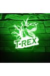 T-REX 3D hatású led lámpa Telibe gravírozott