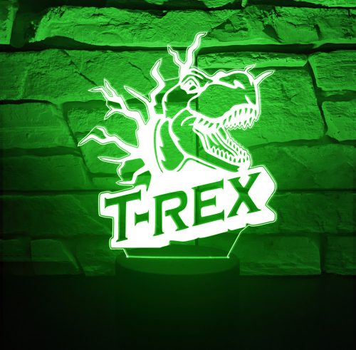 Dinos 7 színű 3D LED lámpa