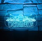 World of Tanks 7 színű 3D LED lámpa
