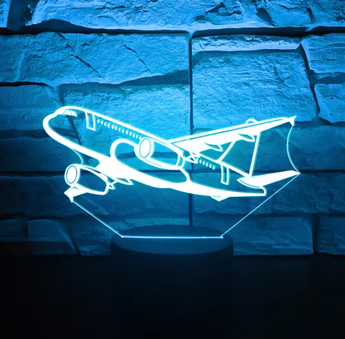 Repülő 3D hatású led lámpa