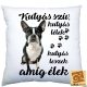 Kutyás szív, kutyás lélek Boston terrier párna