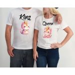 King-Queen macskás páros póló