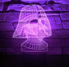 Darth Vader 7 színű 3D LED lámpa