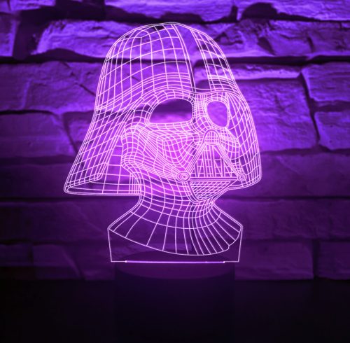 Darth Vader 7 színű 3D LED lámpa