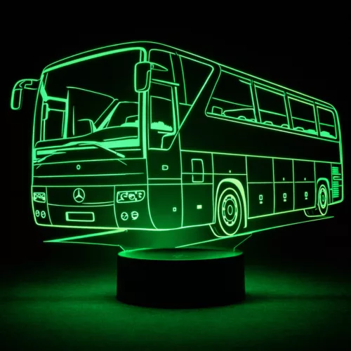 Mercedes Benz Turismo busz 3D lámpa