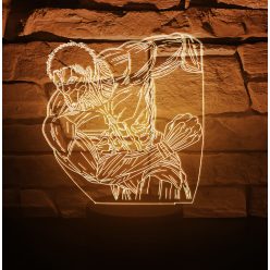 Attack on Titan 7 színű 3D LED lámpa