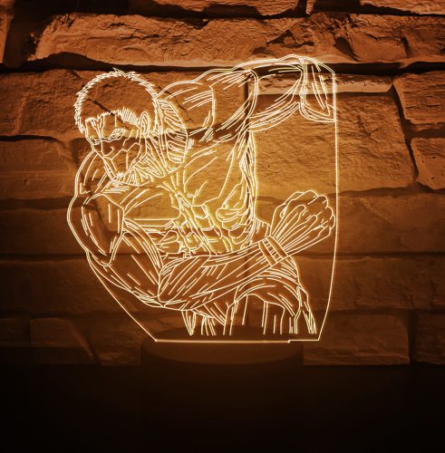 Attack on Titan 7 színű 3D LED lámpa