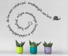 Sosem tudhatod, milyen eredményei lesznek a cselekedeteidnek, de ha nem cselekszel, eredményük sem lesz.... falmatrica
