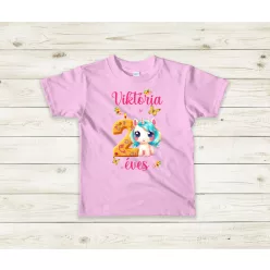 Unicornisos 2 éves lettem baba póló