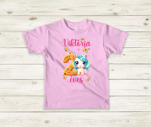 Unicornisos 2 éves lettem baba póló
