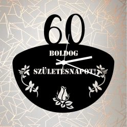 Boldog Születésnapot Sziluett óra 