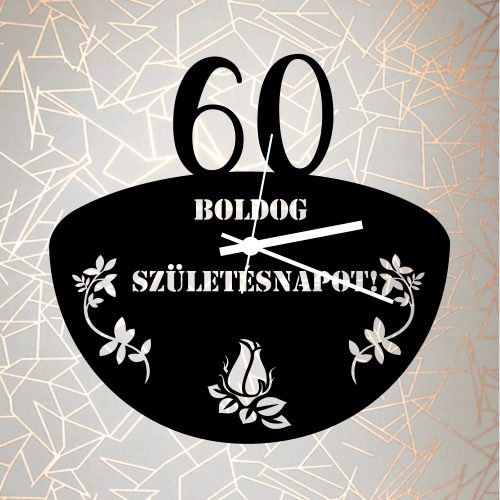 Boldog Születésnapot Sziluett óra 