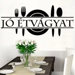   Jó étvágyat feliratos falmatrica – Étkező és konyhai dekoráció (1.változat)