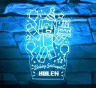 Boldog Szülinapot Minecraft 3D LED lámpa – névvel kérhető gamer ajándék