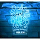 Boldog Szülinapot Minecraft 3D LED lámpa – névvel kérhető gamer ajándék