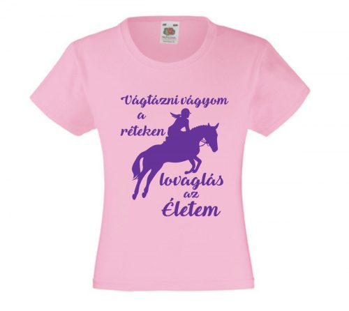 Vágtázni vágyom a réteken, Lányka Póló, egyedi póló