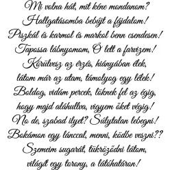 Mi volna hát... idézet falmatrica