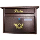 Postaláda Apolló antik bronz 355x285x120
