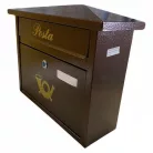 Postaláda Apolló antik bronz 355x285x120