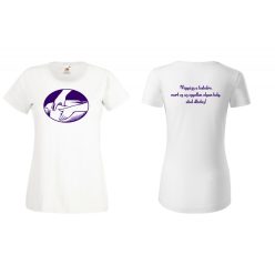 Masszőr női póló kétoldalas nyomtatás