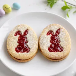   Nyuszi a Tojásban– Húsvéti Tojás Alakú Linzer Kiszúró Nyúl Sziluettel