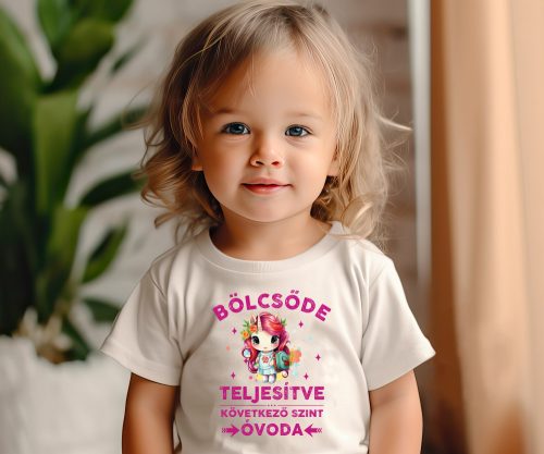 BÖLCSŐDE TELJESÍTVE unicornisos baba póló