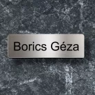 Rozsdamentes fém névtábla