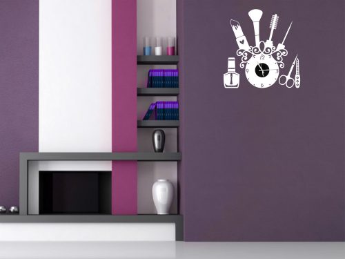 Kozmetika-Pedikűr-Manikűr falmatrica óra