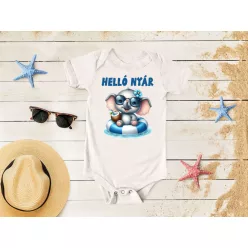 Helló Nyár Elefántos Baba Body