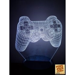 PS4 kontroller 7 színű 3D LED lámpa