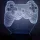 PS4 kontroller 7 színű 3D LED lámpa