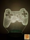 PS4 kontroller 7 színű 3D LED lámpa