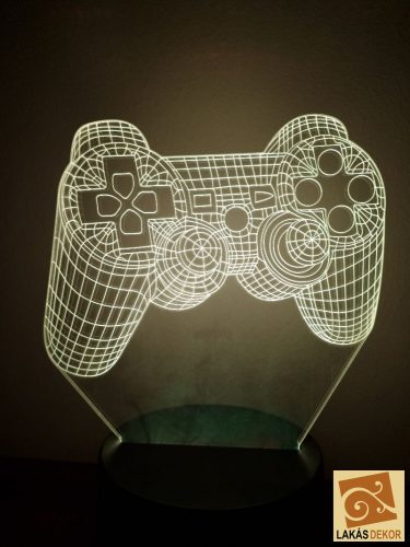 PS4 kontroller 7 színű 3D LED lámpa
