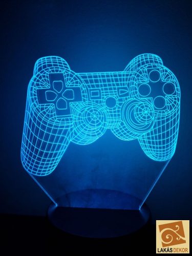 PS4 kontroller 7 színű 3D LED lámpa