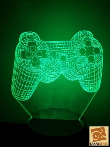 PS4 kontroller 7 színű 3D LED lámpa