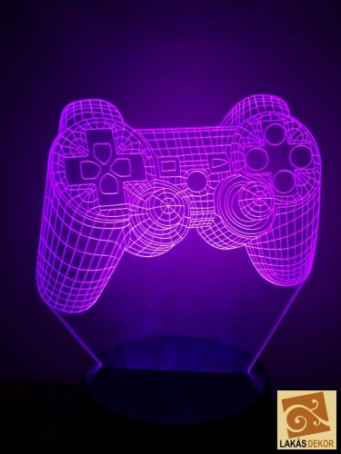PS4 kontroller 7 színű 3D LED lámpa