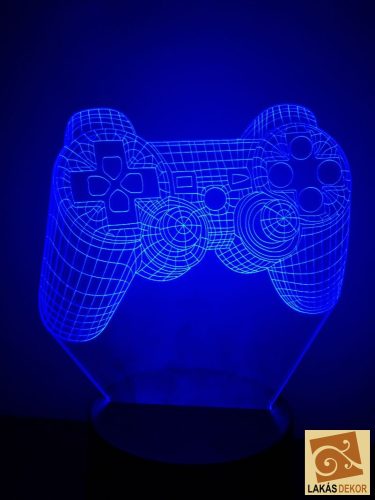 PS4 kontroller 7 színű 3D LED lámpa