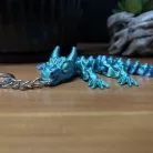 3D nyomtatott baby sárkány kulcstartó