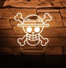 One Piece 7 színű 3D LED lámpa