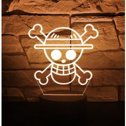 One Piece 7 színű 3D LED lámpa
