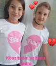 Best Friends szíves koronás gyerek páros póló
