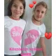 Best Friends szíves koronás gyerek páros póló