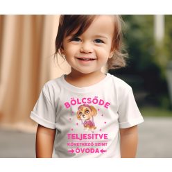 Bölcsőde teljesítve Kutyusos baba póló