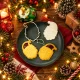 Télapó alakú linzer süti kinyomó forma