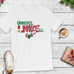   Karácsonyi férfi póló – Ünnepel"NIKE"ll humoros mintával