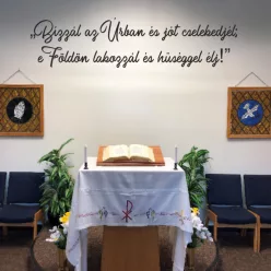   Bízzál az Úrban és jót cselekedjél – Bibliai idézet falmatrica