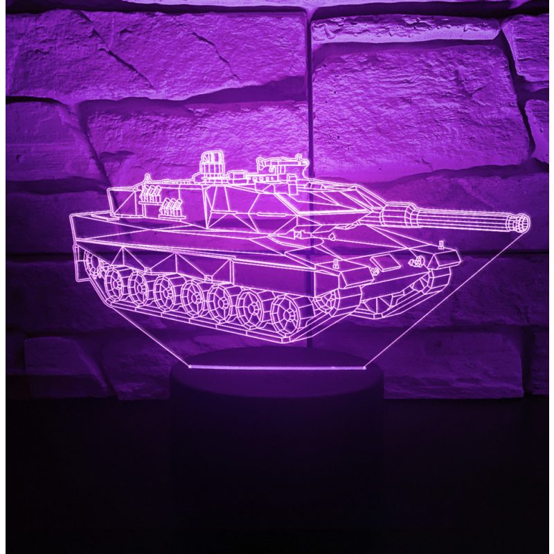 Leopard 2a7a1 3D lámpa