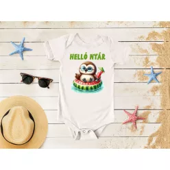 Helló Nyár baglyos baba body