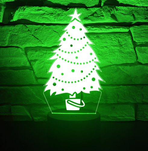 6. Karácsonyi 3D hatású led lámpa