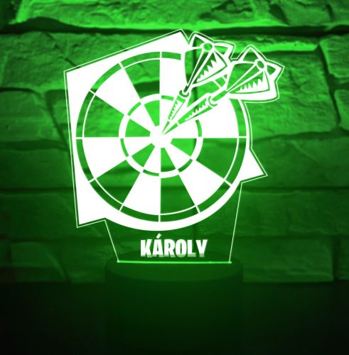 Darts 3D hatású led lámpa